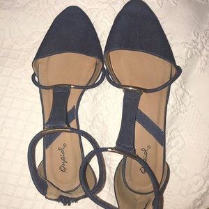 Denim Flats in great condition!